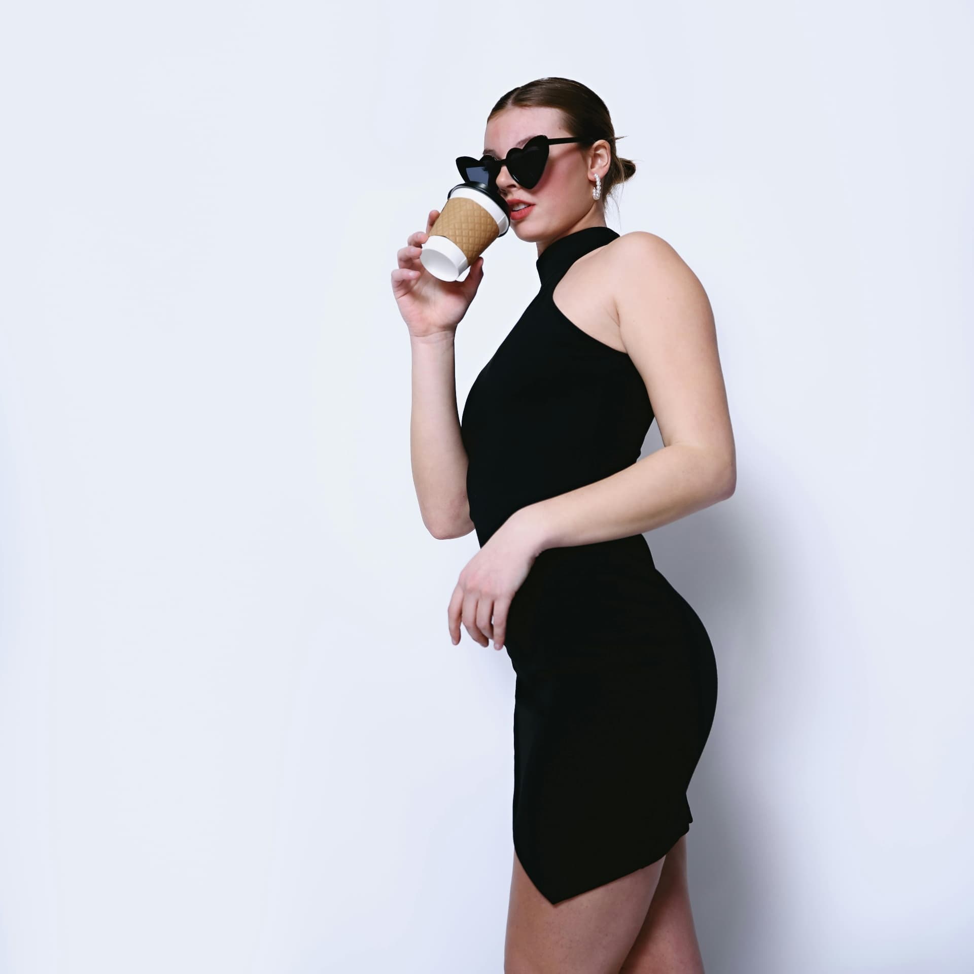 Halter Neck Mini Dress - alternate view