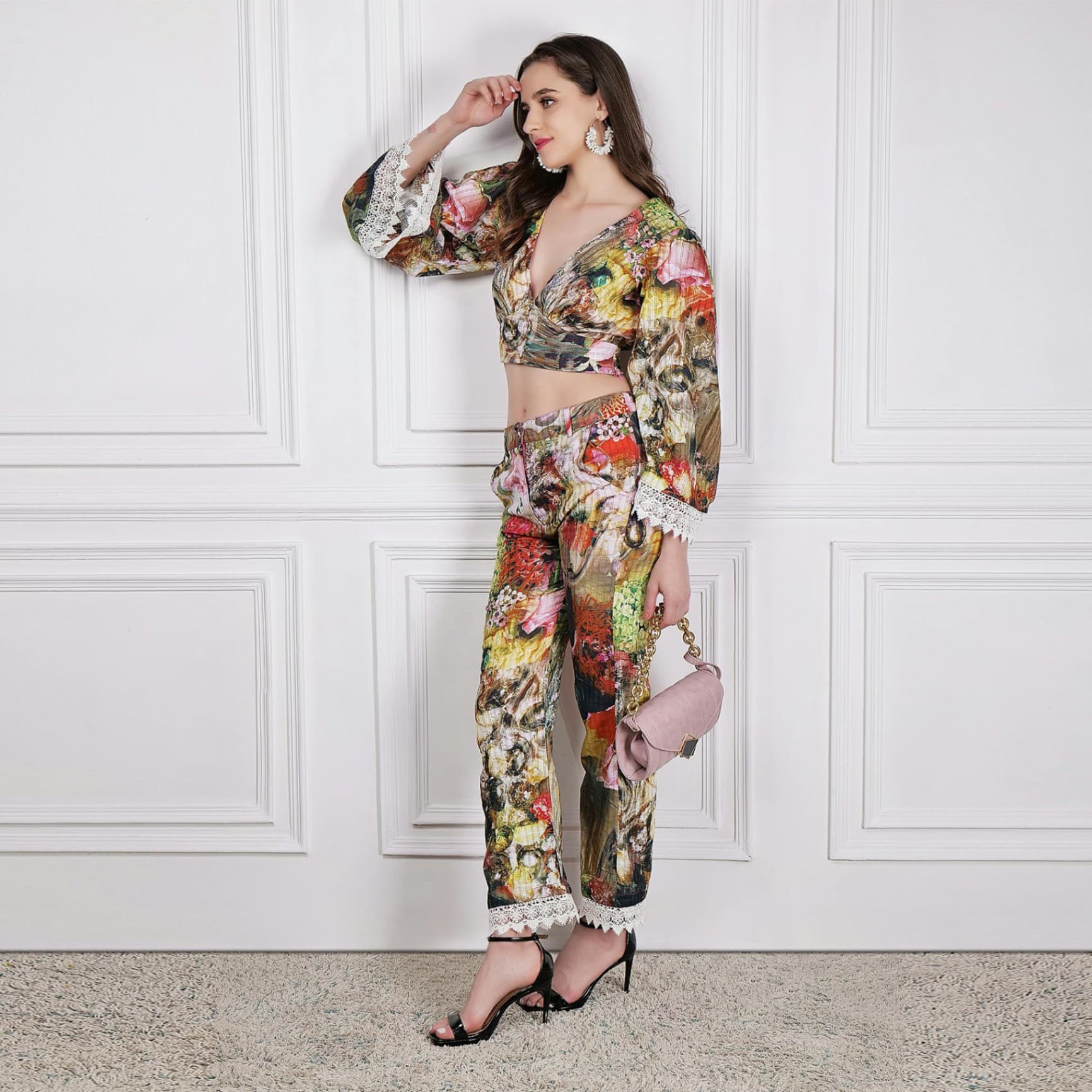 Floral Print Two-Piece Set